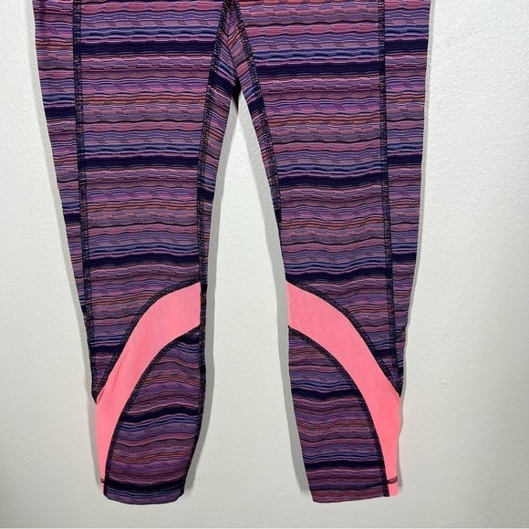 Lululemon Inspire Tight II Leggings Space Dye Twist Naval Blue Very Light Flare - Picture 4 of 9